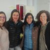Teachers from Germany and Spain after the celebrations ob our last day in Valmojado: from left: Sandra from Spain, Sandra from Germany, Hatice Zehra from Germany and Eva from Spain.